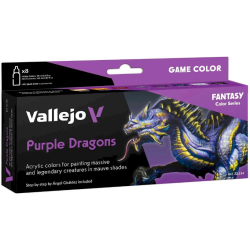 Vallejo - Coffret de peintures acryliques - Dragons violets - 8 peintures