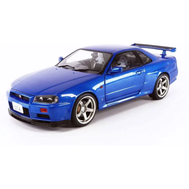 Solido - Miniature - Nissan Skyline GT-R Bayside blue 1999