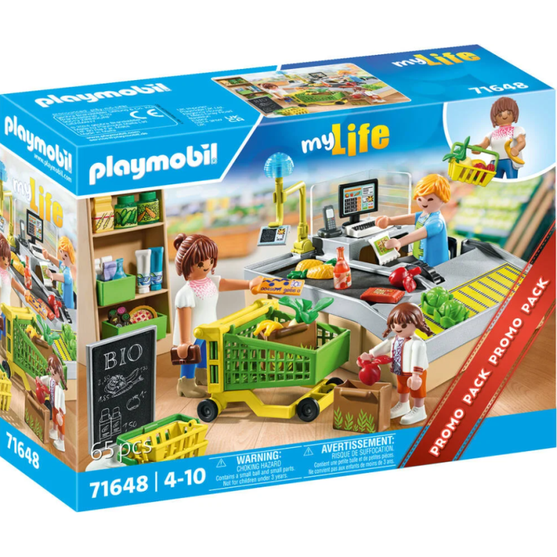 Playmobil - 71648 - MyLife - Caisse de supermarché