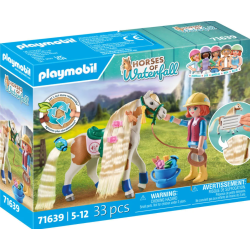 Playmobil - 71639 - Waterfall - Ellie avec cheval