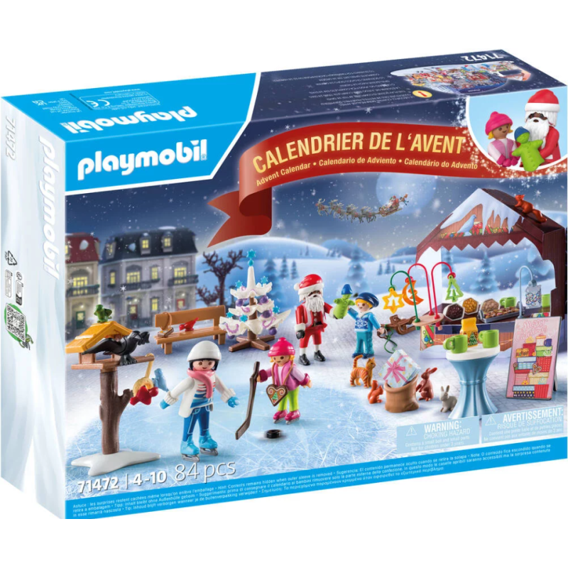 Playmobil - 71472 - Calendrier de l'Avent marché de Noel