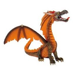 Bully - Figurine - 75595 - Fantastique - Dragon assis orange