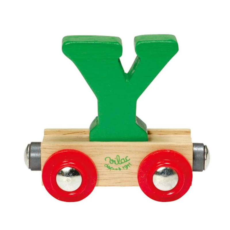 Vilac - Train de lettres en bois - Lettre Y