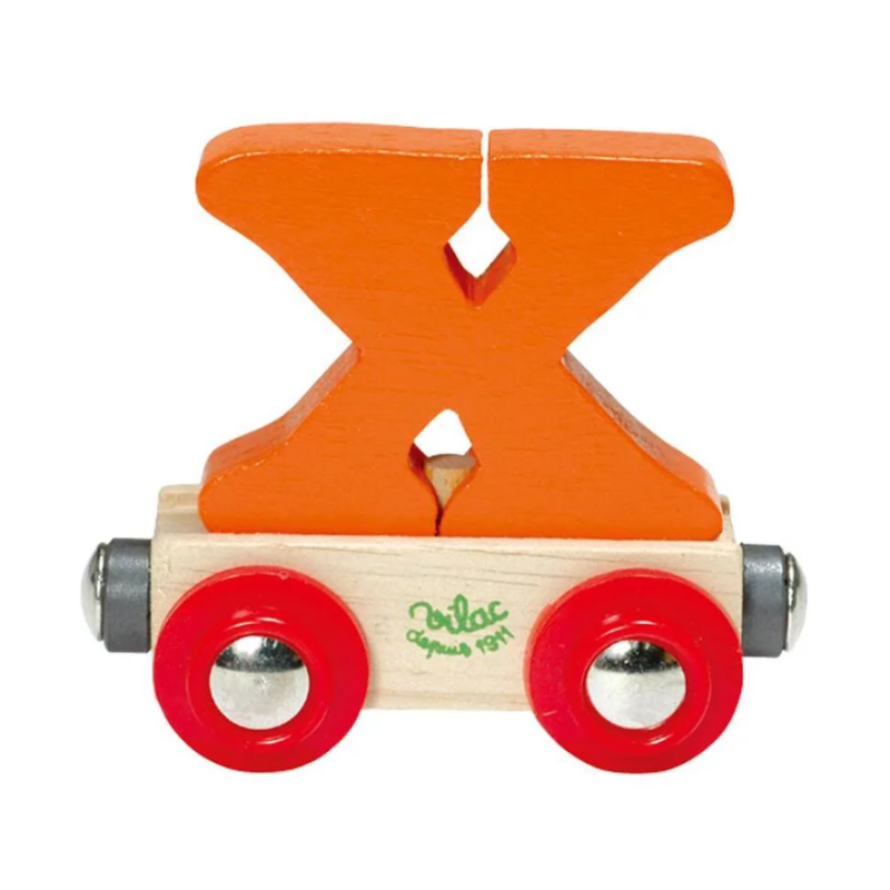 Vilac - Train de lettres en bois - Lettre X