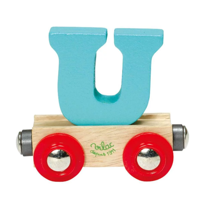 Vilac - Train de lettres en bois - Lettre U