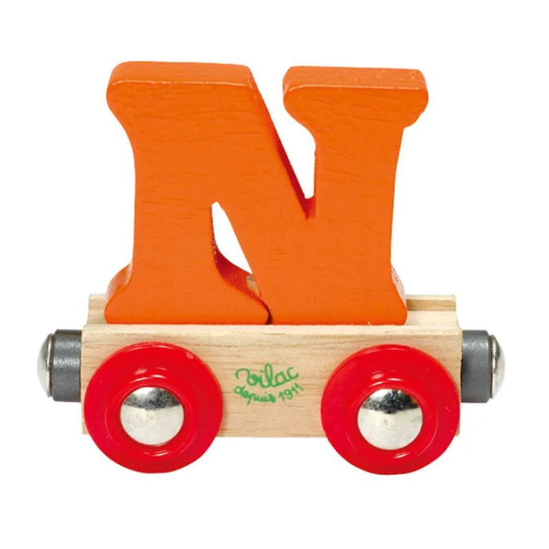 Vilac - Train de lettres en bois - Lettre N