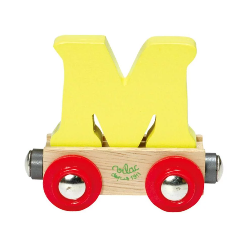 Vilac - Train de lettres en bois - Lettre M