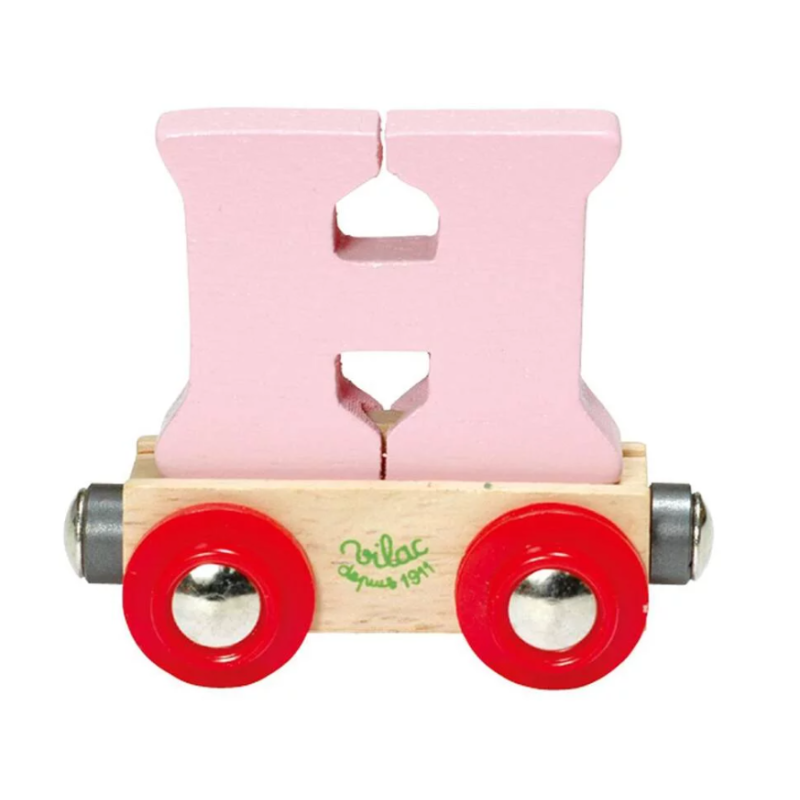 Vilac - Train de lettres en bois - Lettre H