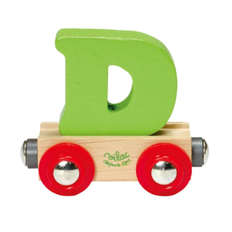 Vilac - Train de lettres en bois - Lettre D