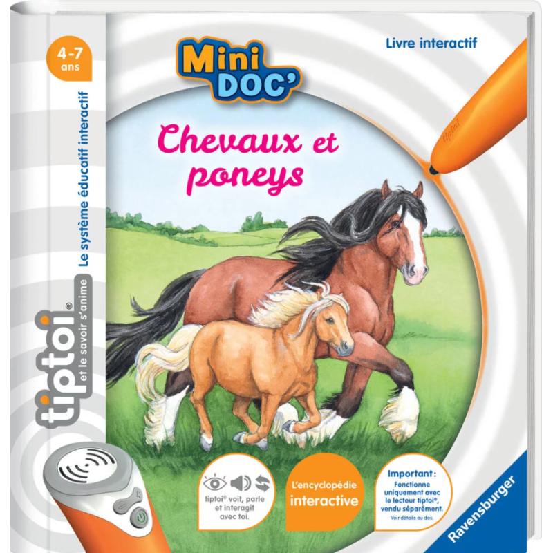 Ravensburger - Tiptoi - Mini doc - Les chevaux et poneys