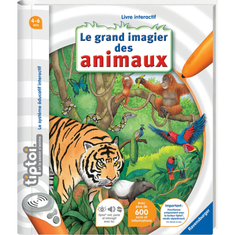 Ravensburger - Tiptoi - Le grand imagier des animaux