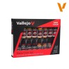 Vallejo - Peintures acryliques - Set de 16 peintures - Cuir et métal