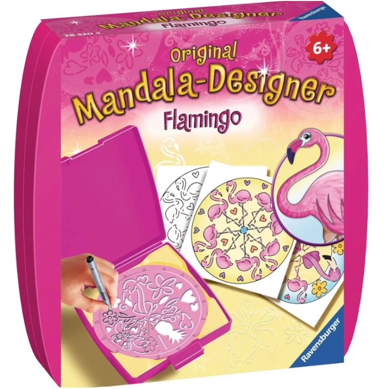 Ravensburger - Mandala designer - Flamant Rose