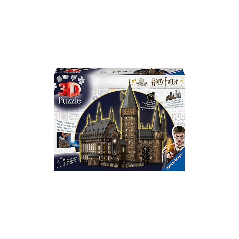 Ravensburger - Puzzle 3D 643 pièces - Harry Potter - Le grand hall du château de Poudlard