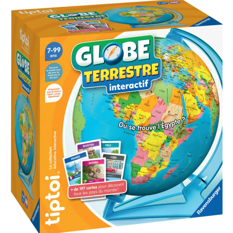 Ravensburger - Tiptoi - Globe terrestre interactif