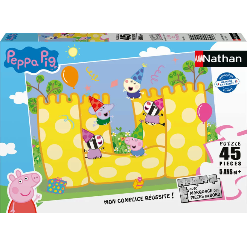 Nathan - Puzzle 45 pièces - La fête de Peppa Pig