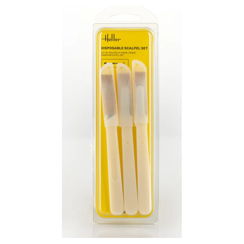 Heller - Accessoire modélisme - Set de 3 scalpels de précision