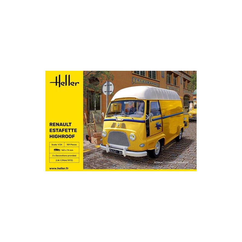 Heller - Maquette de voiture - Renault Estafette Highroof