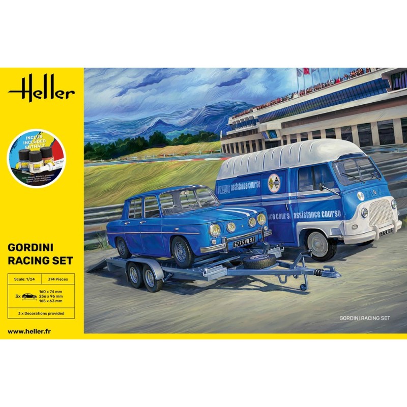 Heller - Maquette de voiture - Starter Kit - Gordini racing set