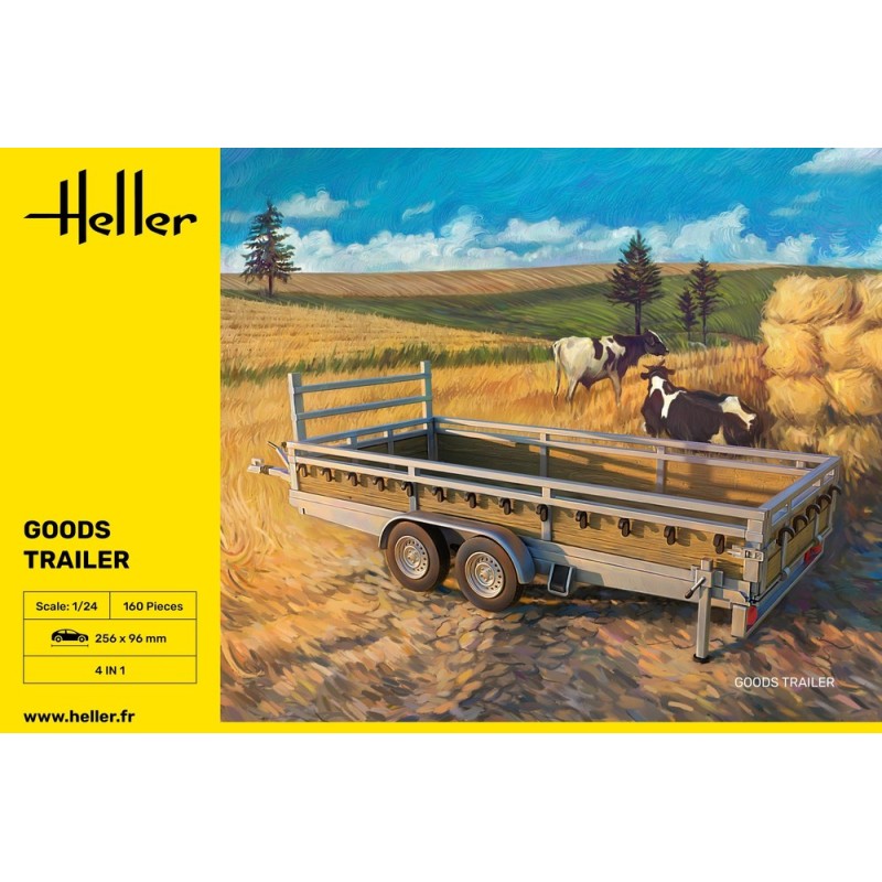 Heller - Maquette - Starter Kit - Goods trailer