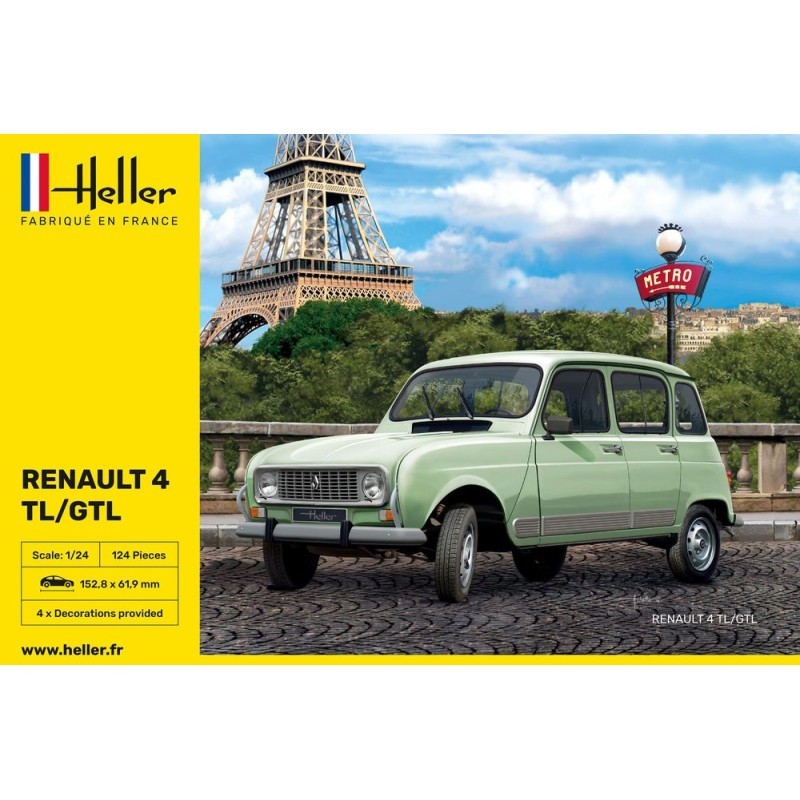 Heller - Maquette de voiture - Renault 4 TL/GTL