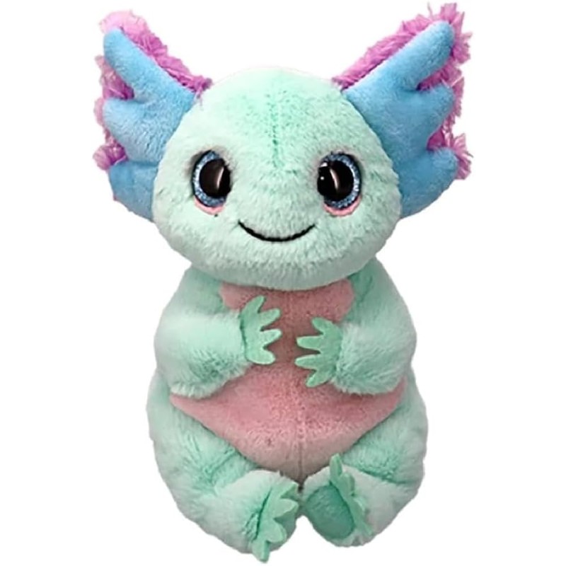 Peluche TY - Peluche 15 cm - Axel l'axolotl pastel