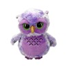 Peluche TY - Peluche 15 cm - Owlivia la chouette violette