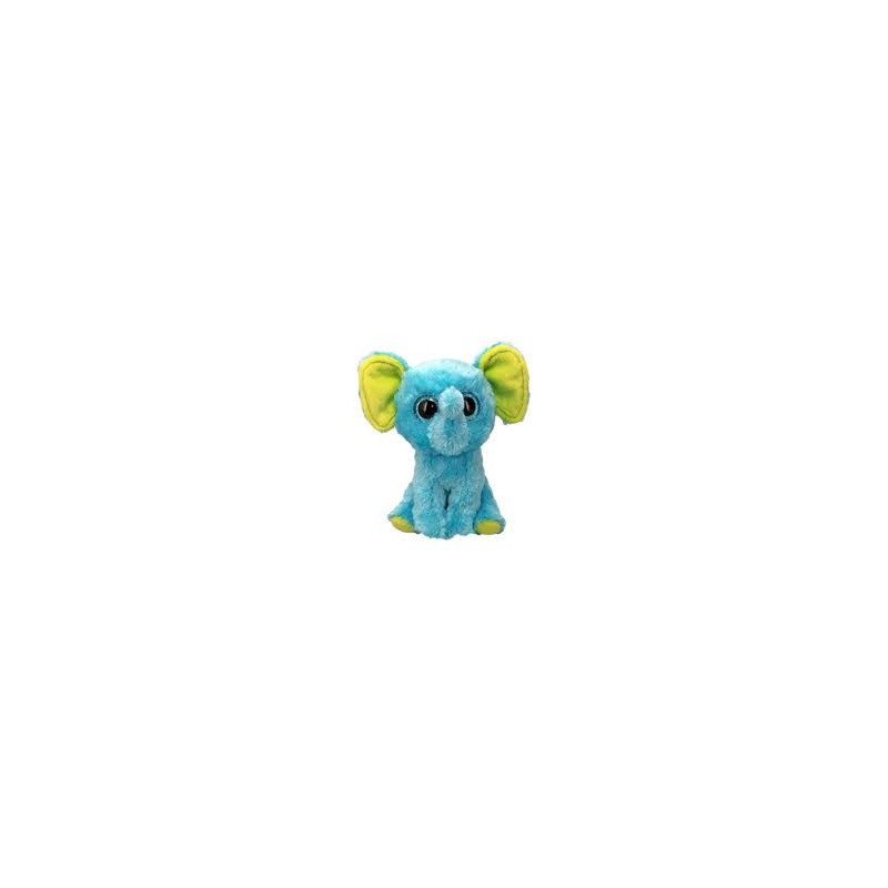 Peluche TY - Peluche 15 cm - Trunkles l'éléphant bleu