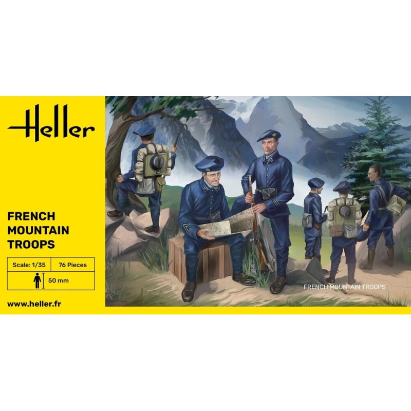 Heller - Maquette militaire - Troupes françaises de montagne - 1:35