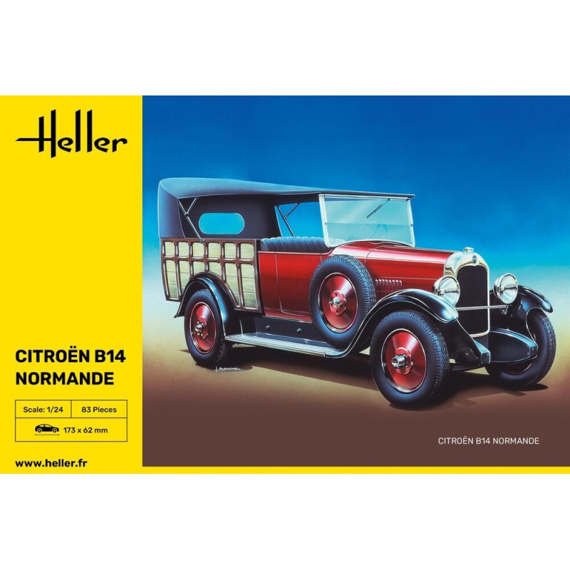 Heller - Maquette de voiture - Citroen B14 Normande - 1:24