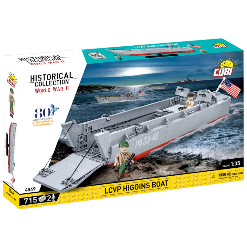 Cobi - Jeu de construction - Bateau de débarquement LCVP Higgins Boat