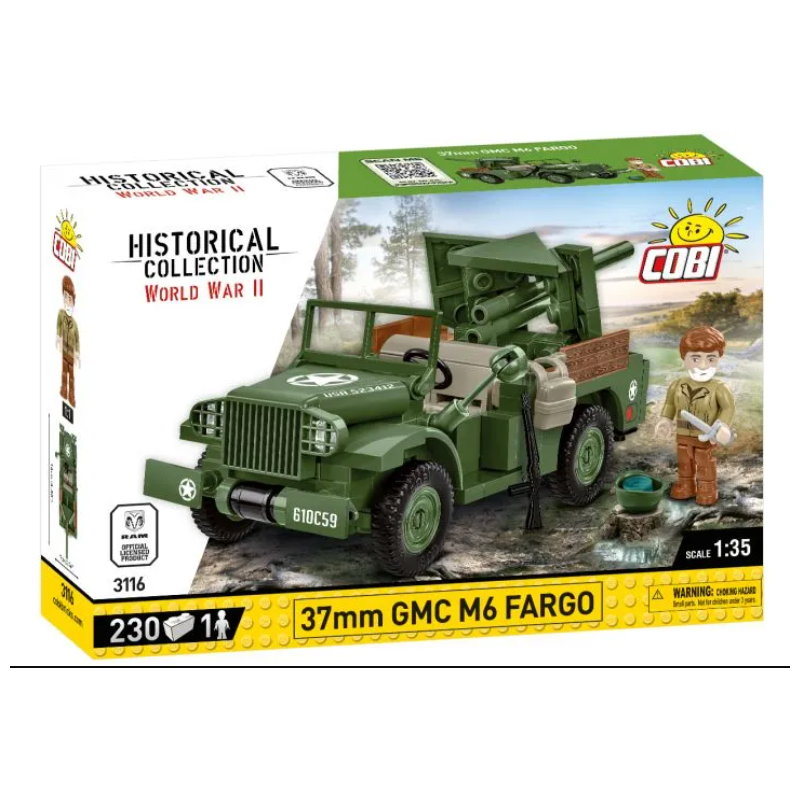 Cobi - Jeu de construction - 37mm GMC M6 Fargo