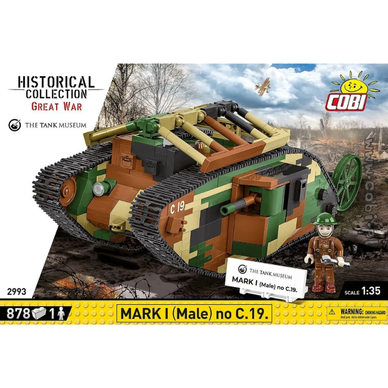 Cobi - Jeu de construction - Char MARK I male no C.19.