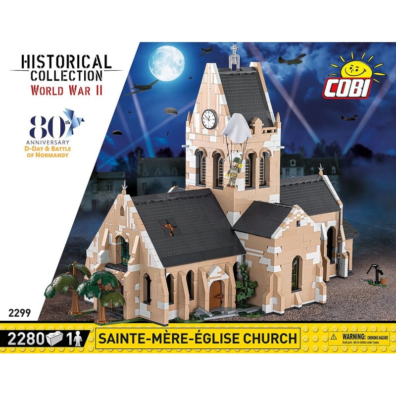 Cobi - Jeu de construction - Eglise de Sainte-Mère-Eglise