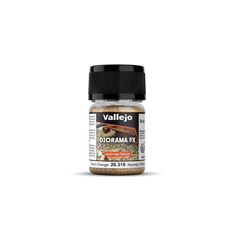 Vallejo - Accessoire - Diorama FX - Texture gravier orange chaud 0.1-0.6mm - 60g