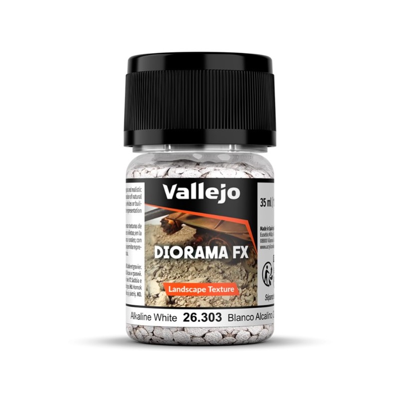 Vallejo - Accessoire - Diorama FX - Texture gravier blanc alcalin 2-5mm - 60g