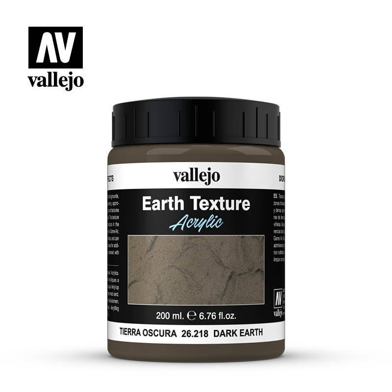 Vallejo - Accessoire - Diorama FX - Texture terre foncée - 200ml