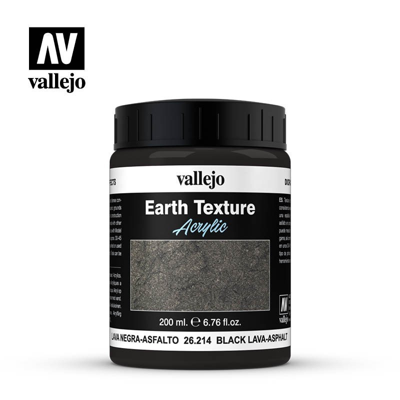 Vallejo - Accessoire - Diorama FX - Texture lave noire asphalte - 200ml