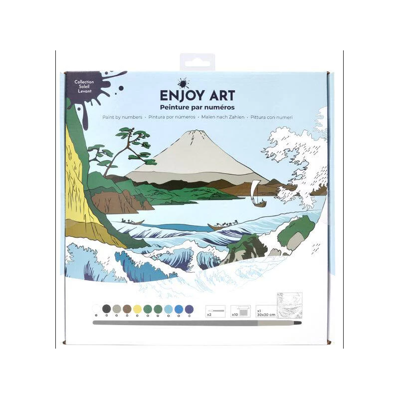 Enjoy Art - Peinture par numéro - Mont Fuji - 30x30cm