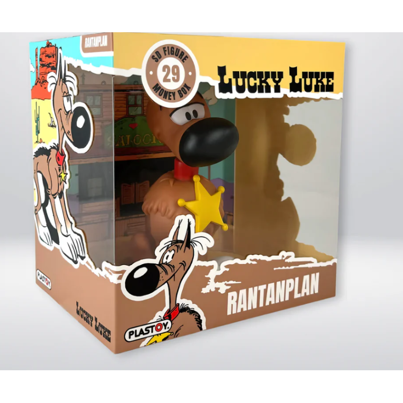 Plastoy - Figurine Lucky Luke - Tirelire Rantanplan le chien