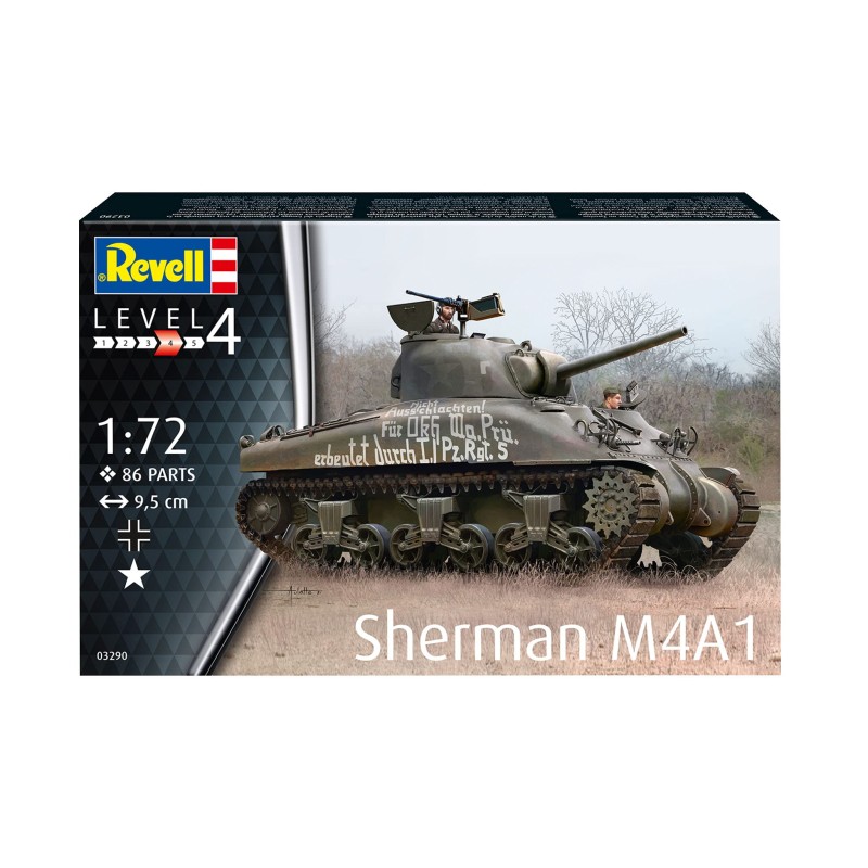 Revell - Maquette - Char Sherman M4A1 1:72 - (boîte abîmée)