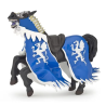 Papo - 39389 - Figurine - Cheval du roi au dragon bleu