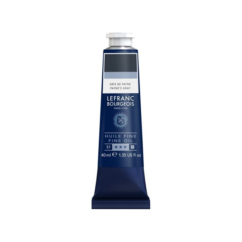 Lefranc Bourgeois - Peinture huile fine - Gris de Payne - 40ml