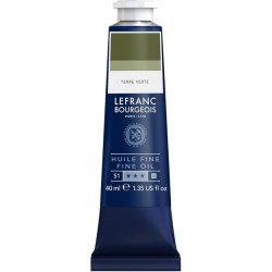 Lefranc Bourgeois - Peinture huile fine - Vert terre - 40ml