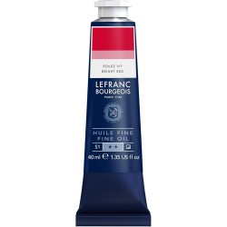 Lefranc Bourgeois - Peinture huile fine - Rouge vif - 40ml