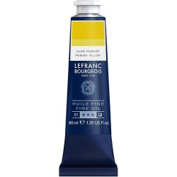 Lefranc Bourgeois - Peinture huile fine - Jaune primaire - 40ml