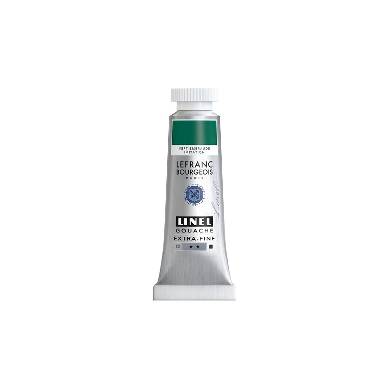 Lefranc Bourgeois - Peinture gouache extra fine - Vert emeraude 14ml