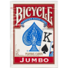 Bicycle - Jeu de 54 cartes - Index jumbo - Coloris aléatoire (rouge ou bleu)