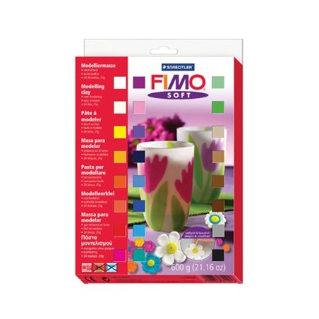 Graine Créative - Loisirs créatifs - Pâte FIMO - Coffret l'atelier FIMO -  26 pains de 57 g, 10