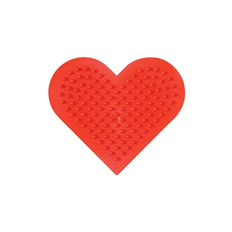 Hama - Perles - 236-05 - Taille Midi - Plaque petit coeur rouge